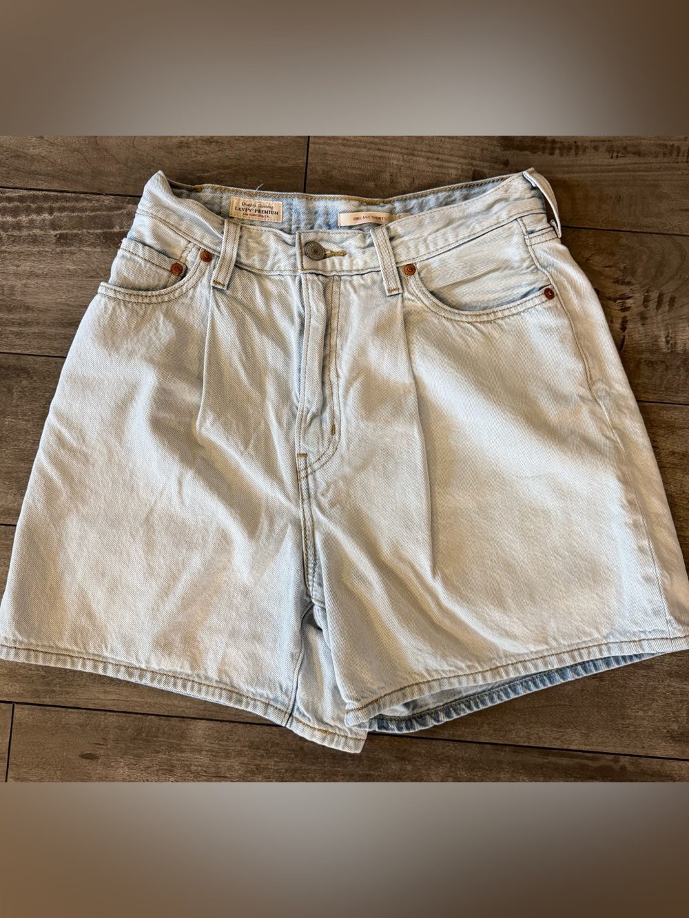 Levi's Pale Blue Denim Shorts